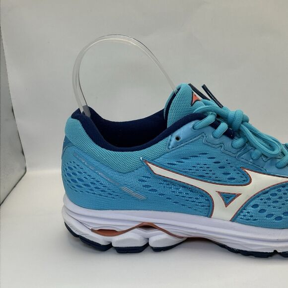 Mizuno Wave Rider 22 Women’s 8 Blue Aqua Teal Running Shoes Lightweight Sneaker - Picture 13 of 16